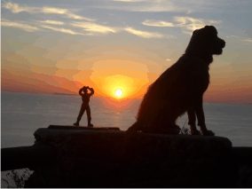 Meditazione al tramonto a Ischia - www.scuoladirespiro.org